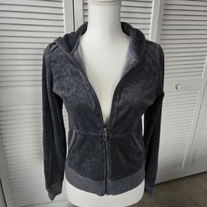 Juicy Couture hoodie, Grey, Size Large